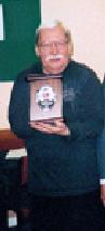 Joe French accepts the BCF President's Award in 2004